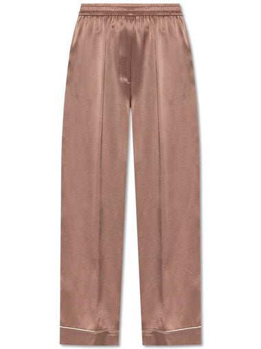 Dolce & Gabbana Silk Pajama Bottoms, Women's, Pink - DOLCE&GABBANA - BALAAN 1