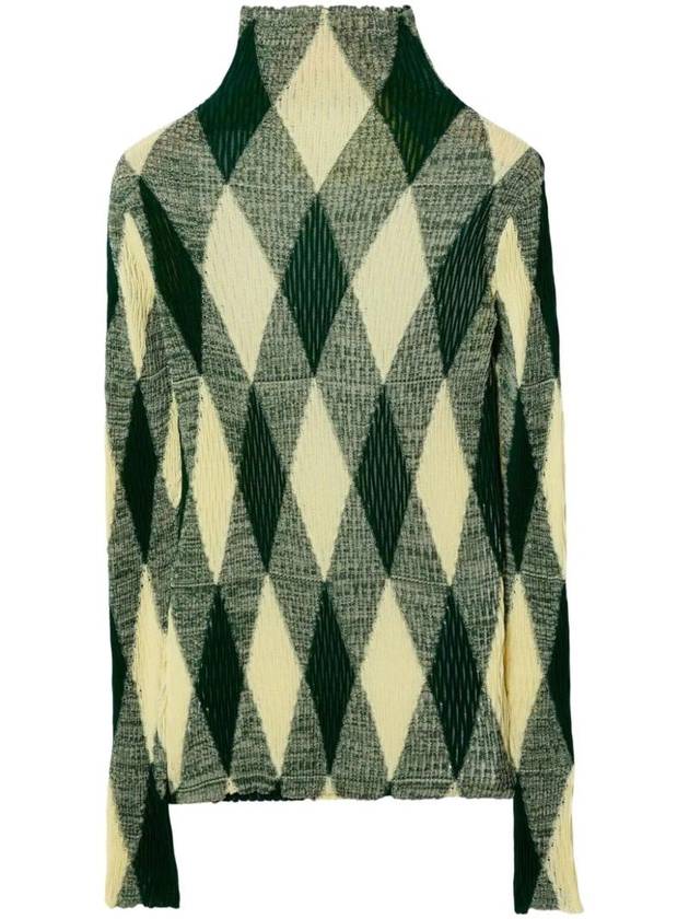 argyle knit high neck sweater 8081046 - BURBERRY - BALAAN 1