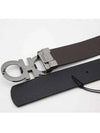 Reversible Gancini Belt Black Hickory - SALVATORE FERRAGAMO - BALAAN 6