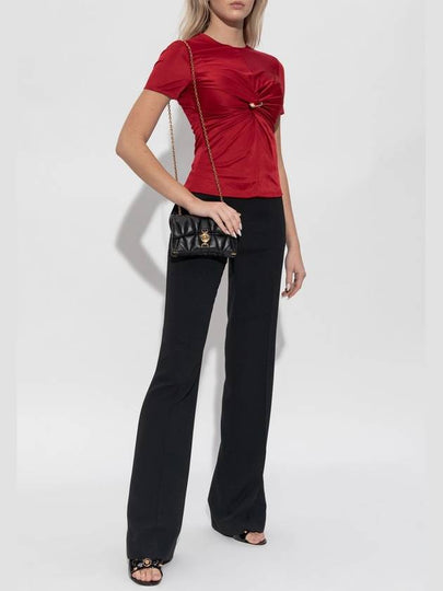 Versace Draped Top, Women's, Red - VERSACE - BALAAN 2