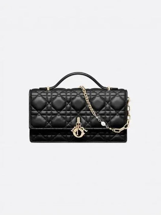 Miss Cannage Lambskin Mini Bag Black - DIOR - BALAAN 2