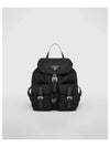 Triangle Logo Re-Nylon Small Backpack Black - PRADA - BALAAN 2