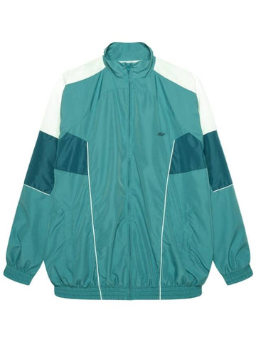 Oversized panel track jacket teal white - MARTINE ROSE - BALAAN 1