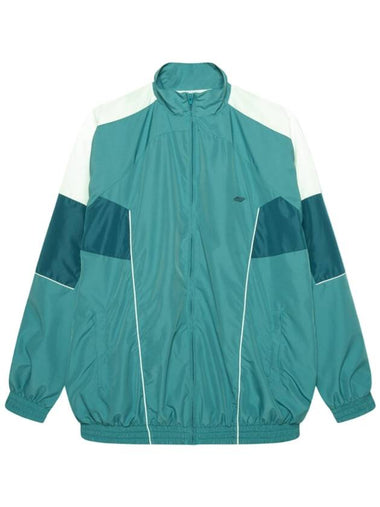 Oversized Panel Track Jacket Teal Blue - MARTINE ROSE - BALAAN 1