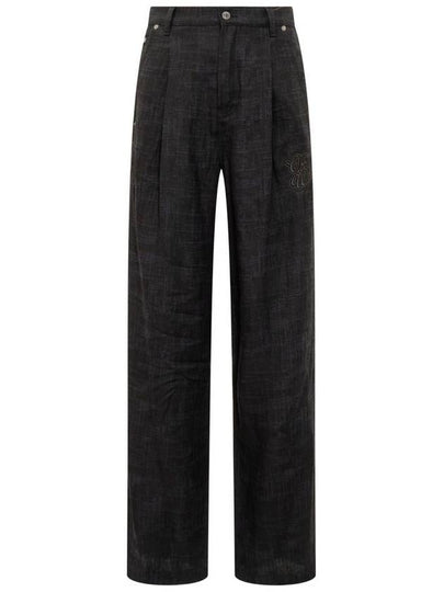 Denim Straight Pants OMCE048S24FAB001 4710 - OFF WHITE - BALAAN 2