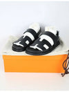 Genius Sandals Noir H242159Z02 - HERMES - BALAAN 6