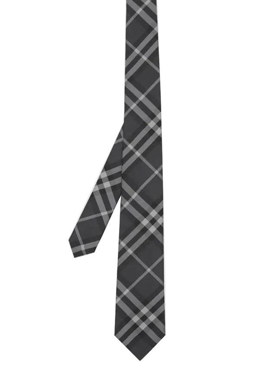 Classic Cut Vintage Check Silk Tie Grey - BURBERRY - BALAAN 1