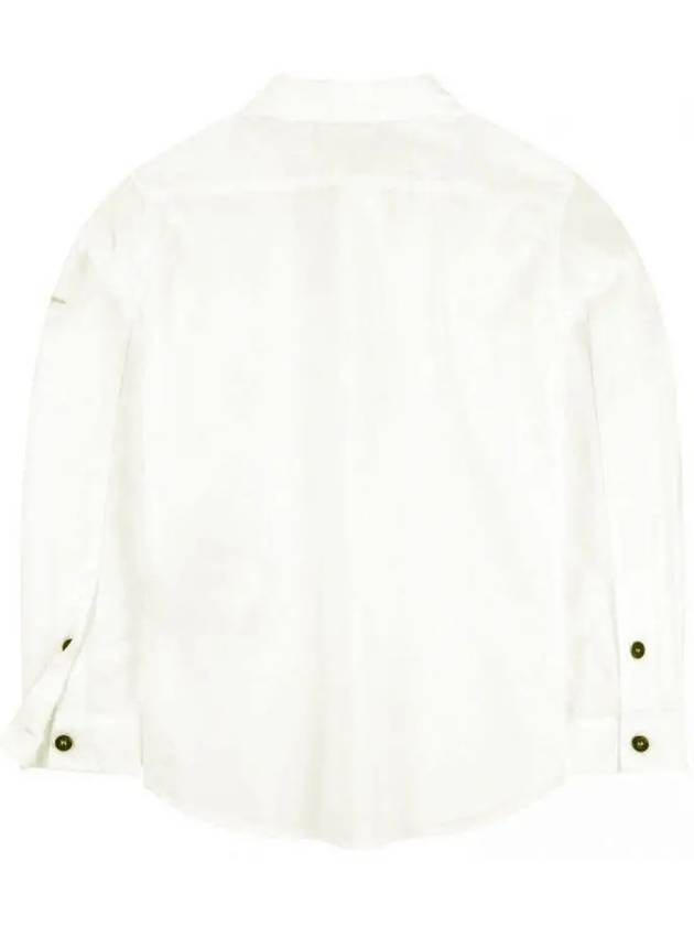 Kids Women Logo Embroidery Shirt White 701610101 V0001 - STONE ISLAND - BALAAN 3