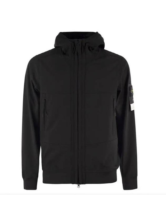 Technology Recycled Polyester Hooded Jacket Black - STONE ISLAND - BALAAN 2