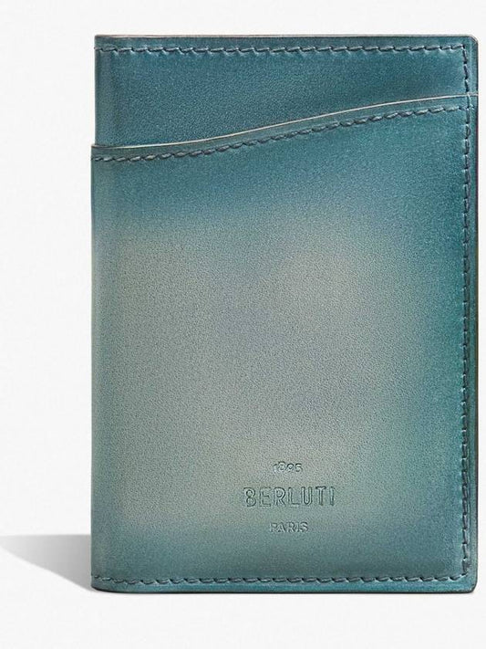 Jagua leather card holder - BERLUTI - BALAAN 1