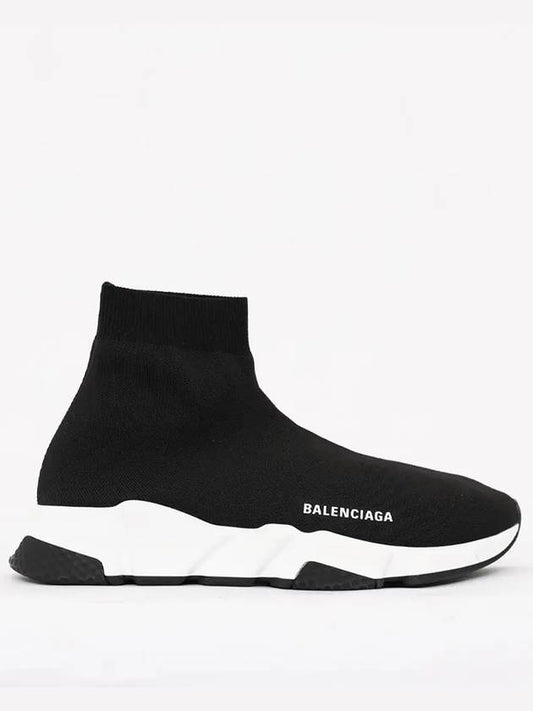 Speed Trainer High Top Sneakers Black White - BALENCIAGA - BALAAN 2