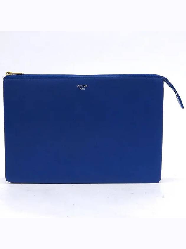 blue clutch bag - CELINE - BALAAN 2