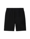 Taylor EKD Motif Cotton Shorts Black - BURBERRY - BALAAN 1