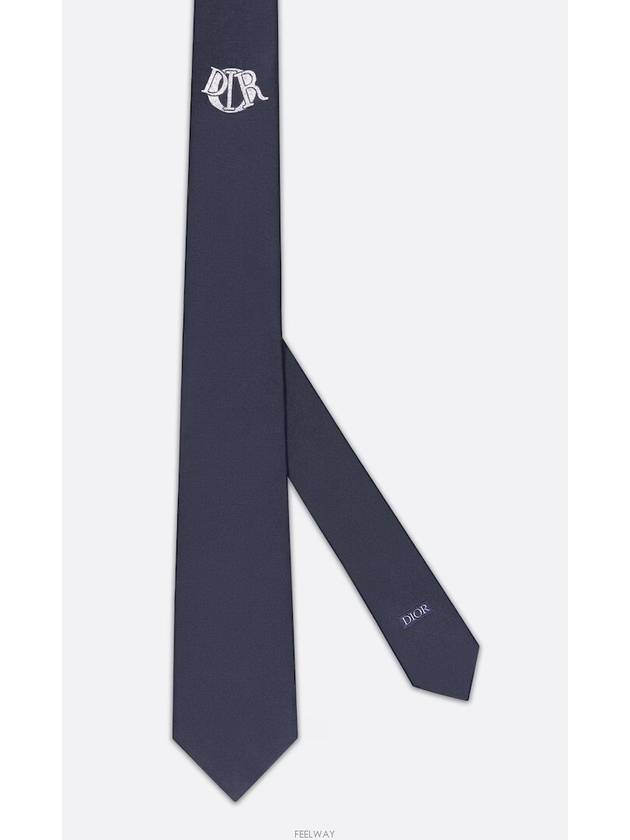 Cravat Charm Neck Tie Navy - DIOR - BALAAN 2