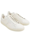 Grain Leather Low Top Sneakers White - TOM FORD - BALAAN 2