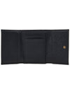 Logo Patch Dauphine Leather Half Wallet Black - DOLCE&GABBANA - BALAAN 11