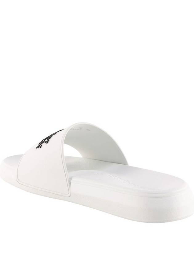 Logo Pool Slippers White - ALEXANDER MCQUEEN - BALAAN 4