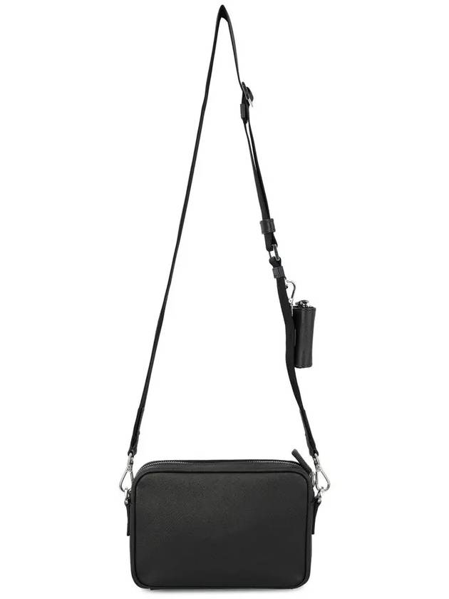 Saffiano Leather Shoulder Bag Black - PRADA - BALAAN 5