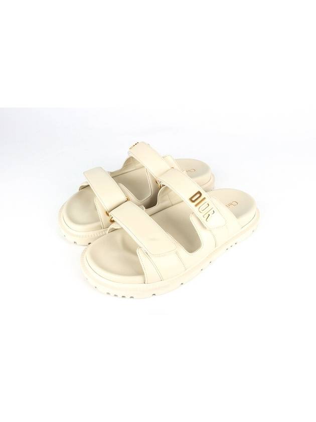 Gold velcro sandal slippers 37 240 - DIOR - BALAAN 1