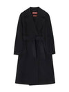 Women's Cles Virgin Wool Single Coat Black - MAX MARA - BALAAN 3