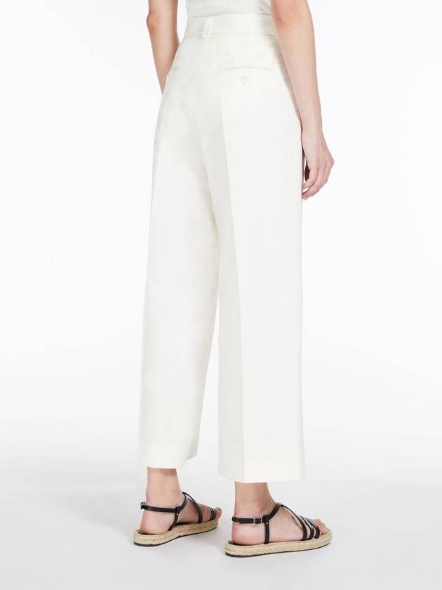 Zefir Cotton Wide Pants White - MAX MARA SPORTMAX - BALAAN 4