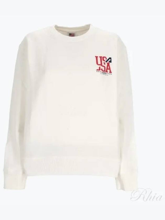 Iconic USA Logo Sweatshirt White - AUTRY - BALAAN 2