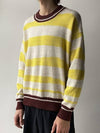 Alpaca Solwy Striped Crew neck Sweater - ISABEL MARANT - BALAAN 7