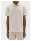 Bronn Cotton Short Sleeve Polo Shirt Beige - THEORY - BALAAN 2