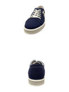 Jane Triomphe Patch Canvas Calfskin Low Top Sneakers Navy - CELINE - BALAAN 6