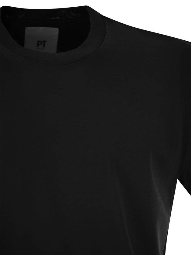 Silk and cotton T-shirt - PT TORINO - BALAAN 4