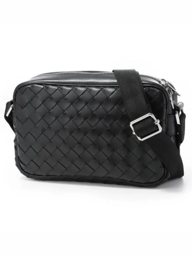 Classic Intrecciato Small Camera Cross Bag Black - BOTTEGA VENETA - BALAAN 2