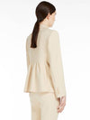 Alarico Flap Pocket Blazer Wool Jacket Beige - MAX MARA - BALAAN 4