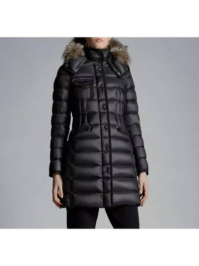 Moncoulaire 1C51601 53048 999 Women s HERMIFUR Black Fur Down Padding - MONCLER - BALAAN 2