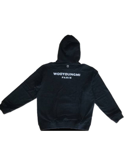 Back Logo Cotton Hoodie Black - WOOYOUNGMI - BALAAN 2