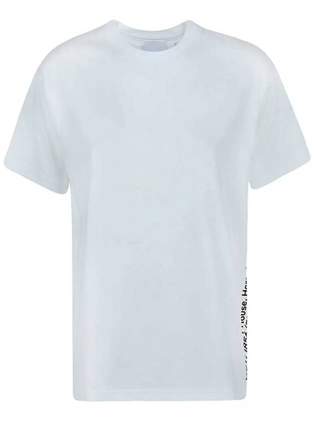 Back Logo Short Sleeve T-Shirt White - BURBERRY - BALAAN 3