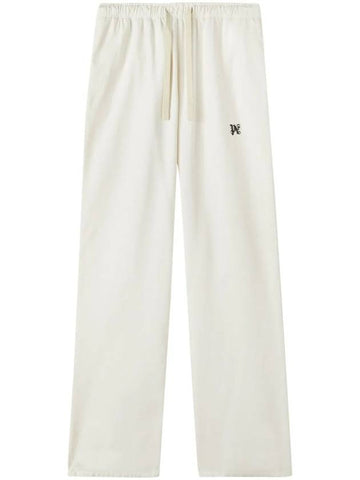 Straight Pants PMCA141 R24FAB0010310 WHITE - PALM ANGELS - BALAAN 1