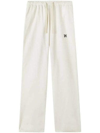 Straight Pants PMCA141 R24FAB0010310 WHITE - PALM ANGELS - BALAAN 1