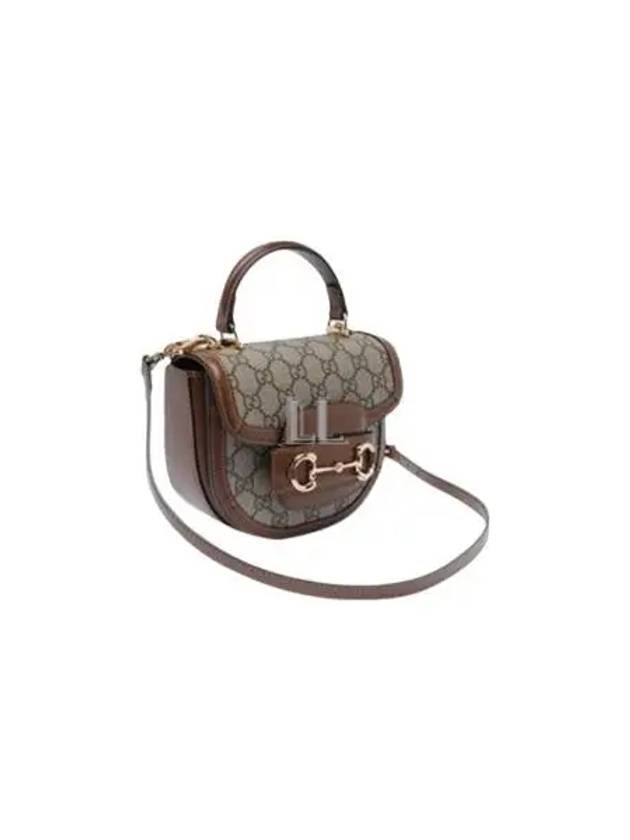 Horsebit 1955 Mini Top Handle Cross Bag Beige Brown - GUCCI - BALAAN 2