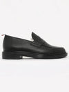 Pebble Grain Rubber Sole Penny Loafer Black - THOM BROWNE - BALAAN 4