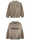 Essential Logo Fleece Crew Neck Sweatshirt Heather Gray Men s 192HO246269F 367 TJ - FEAR OF GOD - BALAAN 4