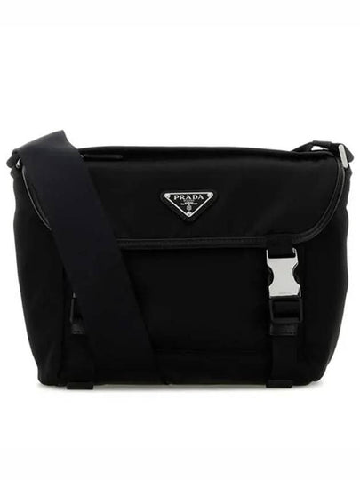 Triangle Logo Re-Nylon Cross Bag Black - PRADA - BALAAN 2