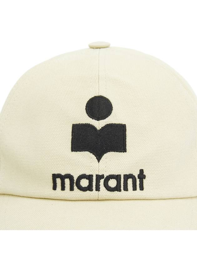 Tyron Logo Cotton Ball Cap Ecru - ISABEL MARANT - BALAAN 7