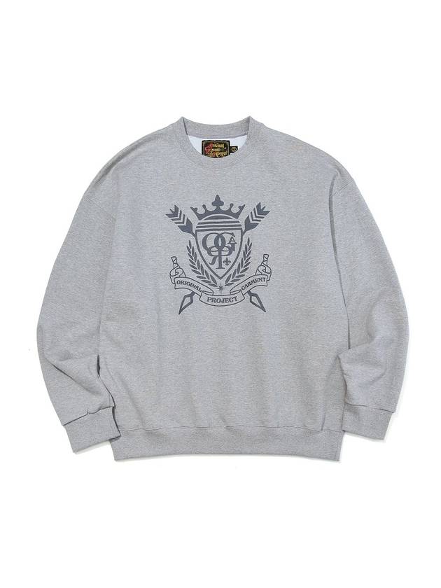 Heritage Emblem Logo Sweatshirts Gray - OGARP - BALAAN 1