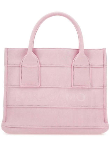 Logo Signature Tote Beach Bag Pink - SALVATORE FERRAGAMO - BALAAN 1