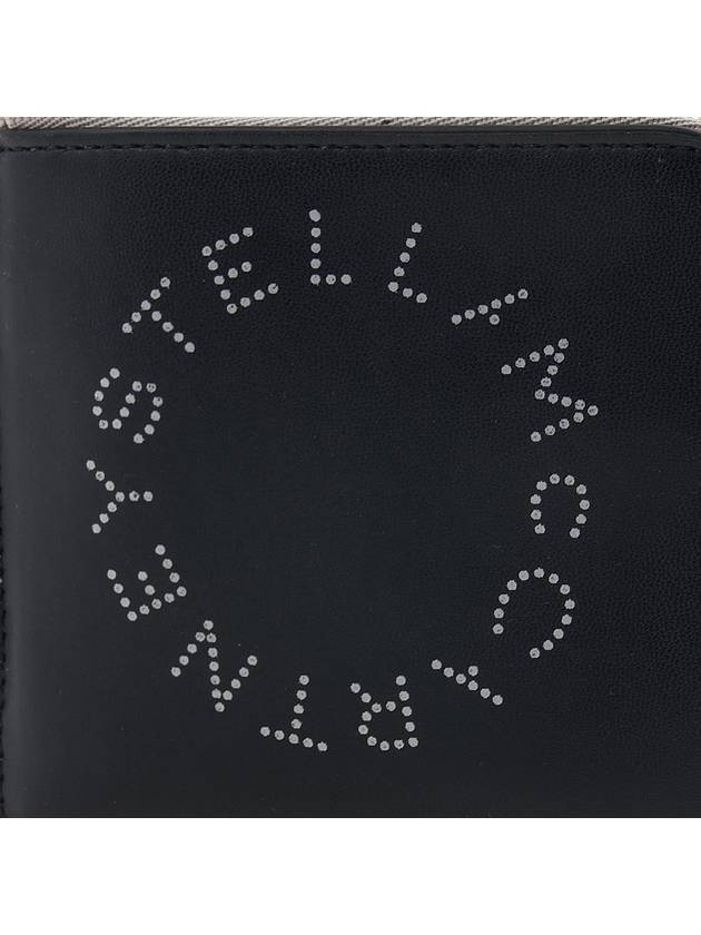 Logo Zipper Card Wallet Black - STELLA MCCARTNEY - BALAAN 7