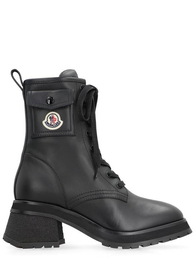 Gigi leather lace up walker boots black - MONCLER - BALAAN 2