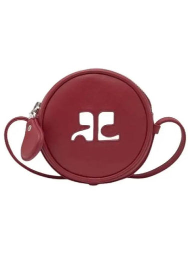 Courr ges Small Re Edition Circle Cross Bag Red - COURREGES - BALAAN 1