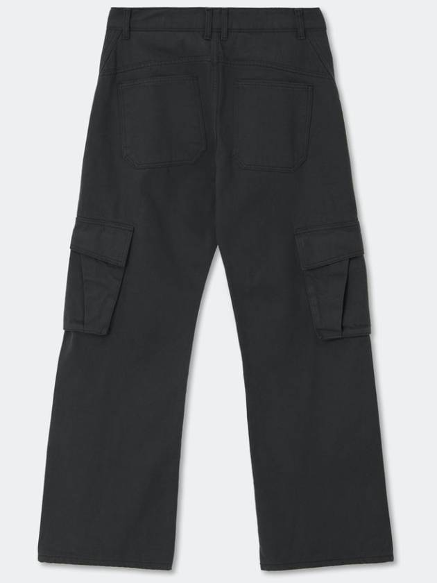 Wave Cutting Cargo Cotton PantsKhaki Gray - KINETO - BALAAN 4