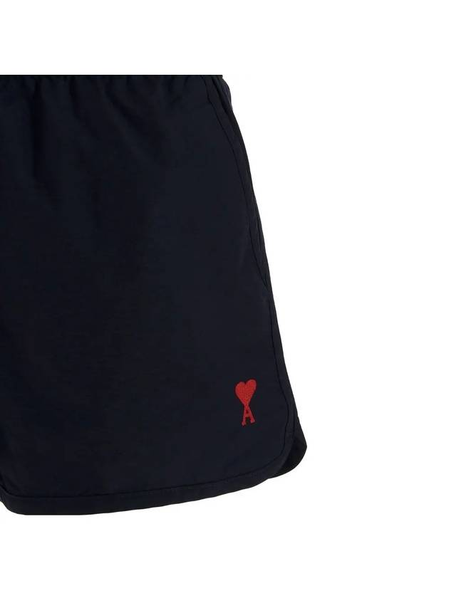 Heart Logo Swim Shorts Navy - AMI - BALAAN 5