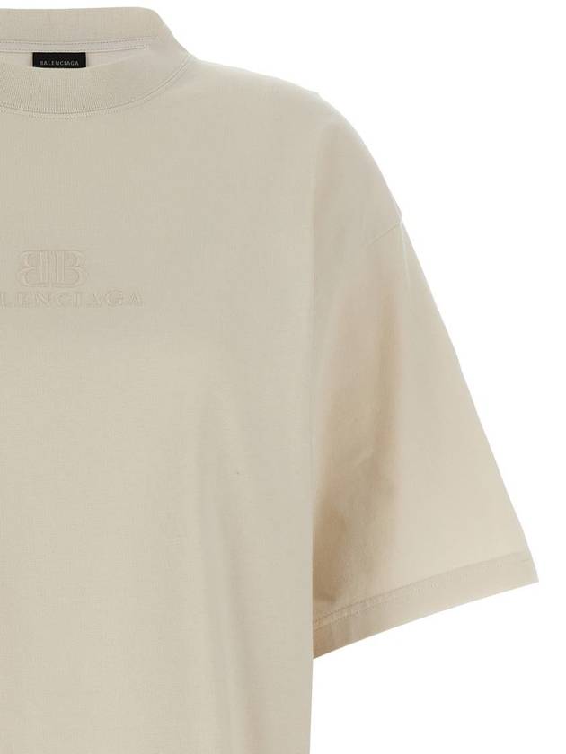 Balenciaga Logo Embroidery T-Shirt - BALENCIAGA - BALAAN 3